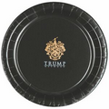 9" Coated Paper Plate - Black
